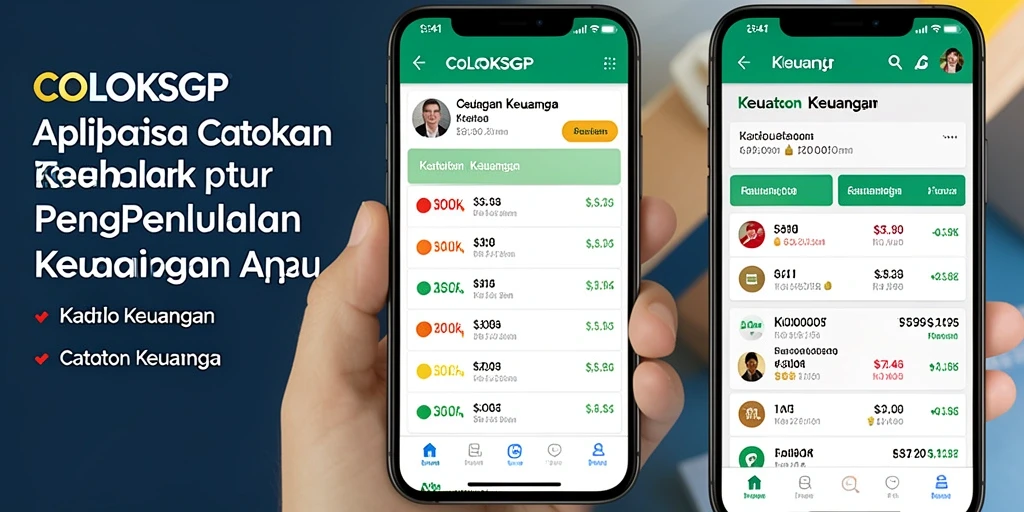Tampilan antarmuka COLOKSGP untuk pencatatan keuangan yang user-friendly.