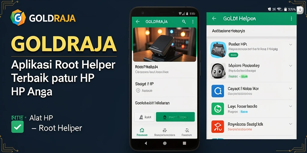 Tampilan antarmuka pengguna aplikasi GOLDRAJA yang sederhana dan fungsional.