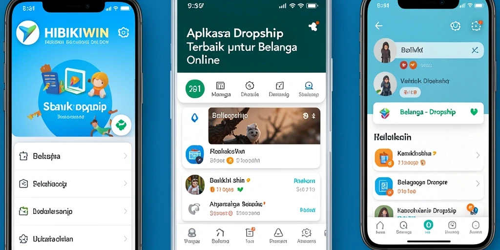 Tampilan antarmuka pengguna HIBIKIWIN yang menarik dan fungsional.