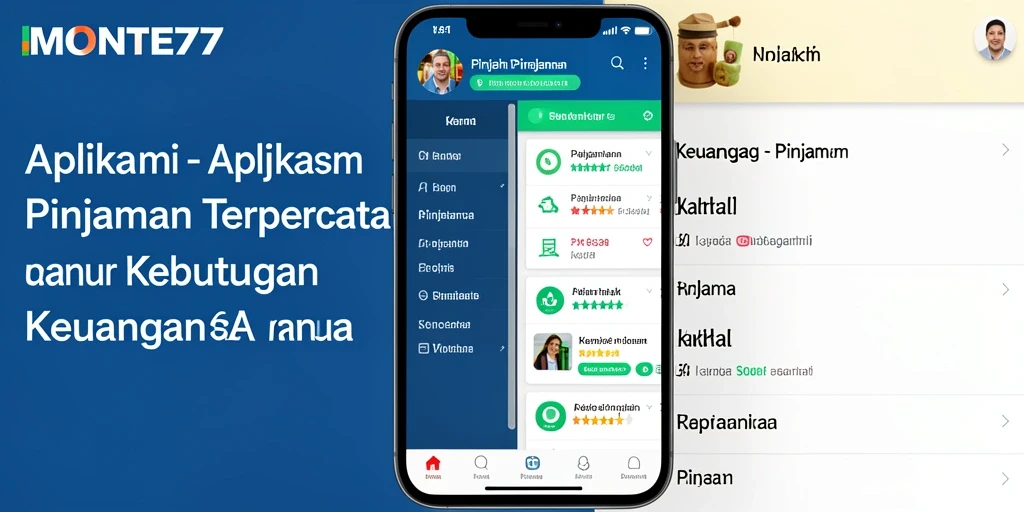 Antarmuka MONTE77 yang sederhana dan efektif untuk pengajuan pinjaman.
