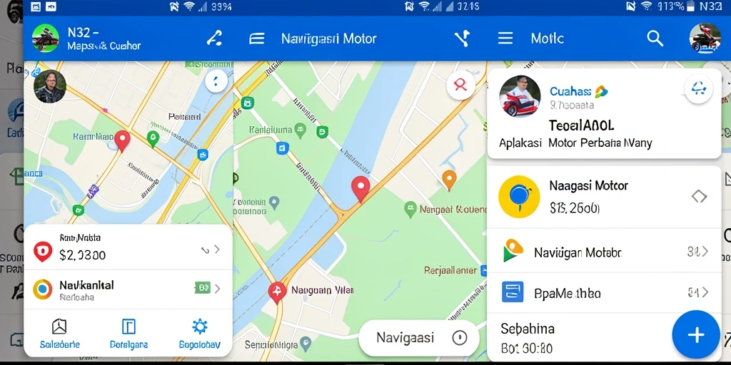 Antarmuka pengguna N32 yang intuitif dan mudah digunakan untuk navigasi motor.