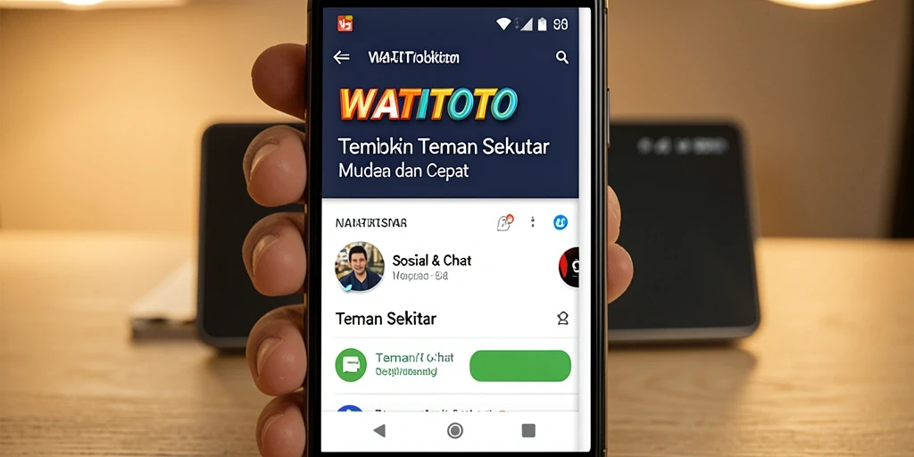 Antarmuka WATITOTO yang intuitif dan menarik untuk Teman Sekitar.