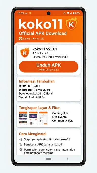 Unduh dan Instal APK koko11 untuk Android Indonesia